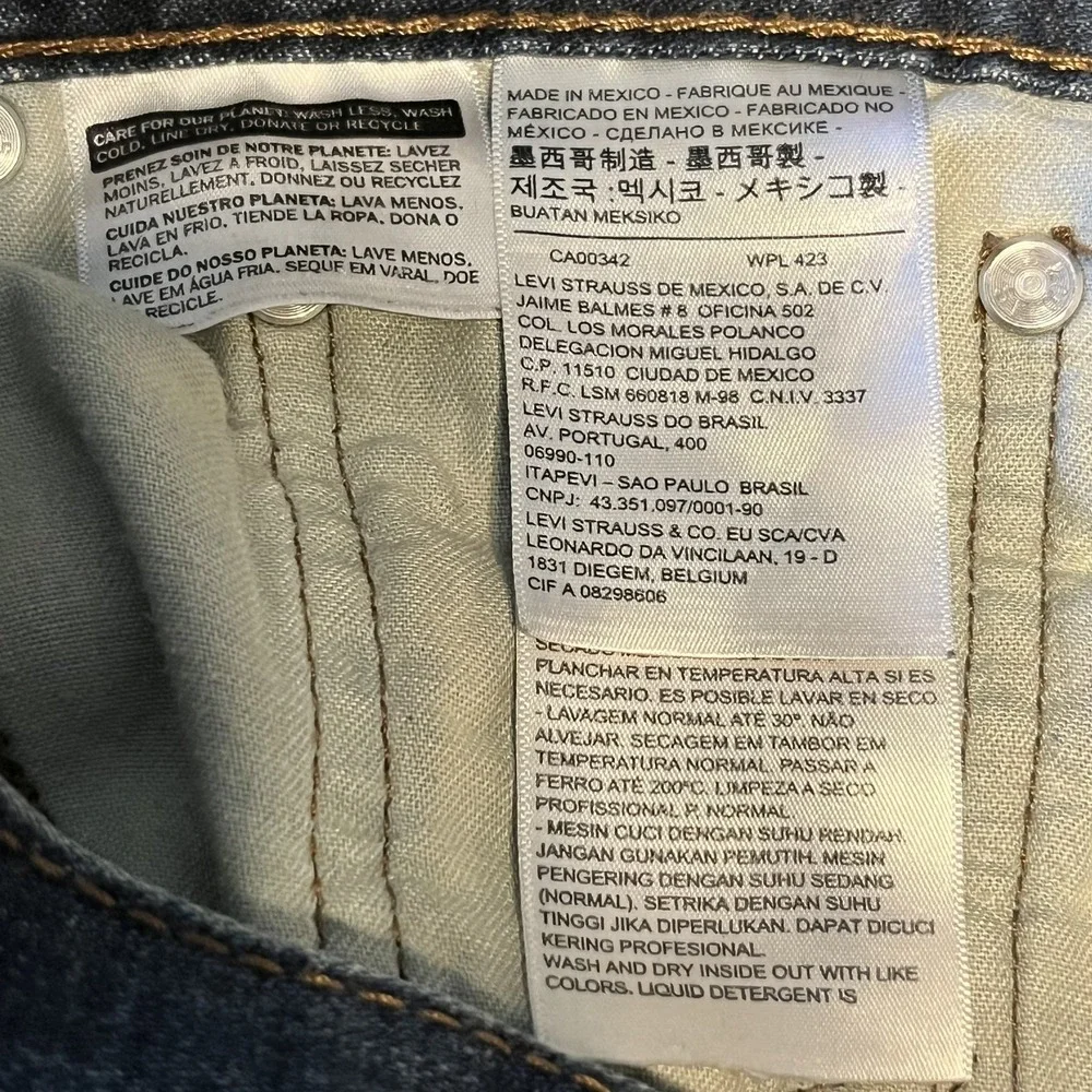 Levi's Strauss 514 Straight Fit Denim Jeans 29x32